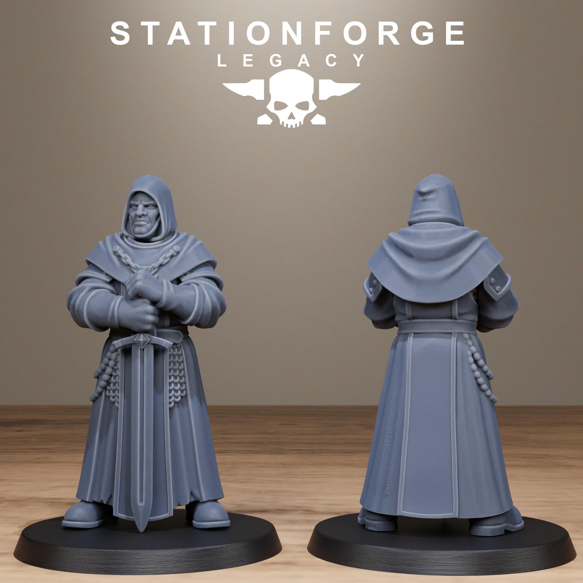 Thorncrest Priests from StationForgeLegacy/8 Miniatures +Gratis Bases