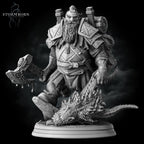 Dwarven Dragon Hunter from Stormborn Collectibles, Wargame Miniature+ Gratis Base