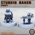 Poppy - Stubkin Baker from PrintMinis/ Wargame, Tabletop Miniatur+ Base