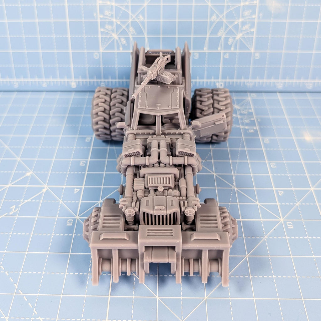 Wasteland Race Cart - Roxanne w/ Outcast Drivers full Set from PrintMinis/ Wargame, Tabletop Miniatur+ Base