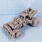 Wasteland Race Cart - Roxanne w/ Outcast Drivers full Set from PrintMinis/ Wargame, Tabletop Miniatur+ Base