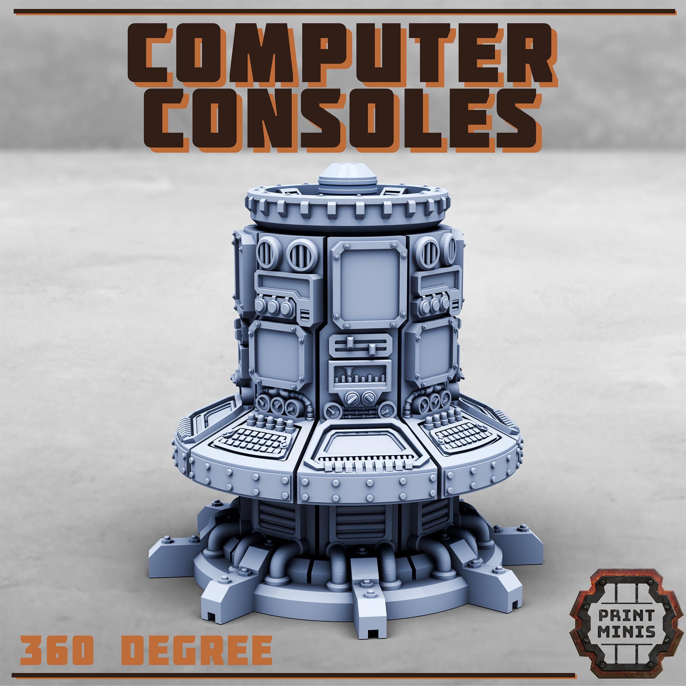 Computer Consoles from PrintMinis/ Wargame, Tabletop Miniatures
