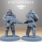 GrimGuard Commandos from StationForge/10 Wargame Miniatures +Gratis Bases