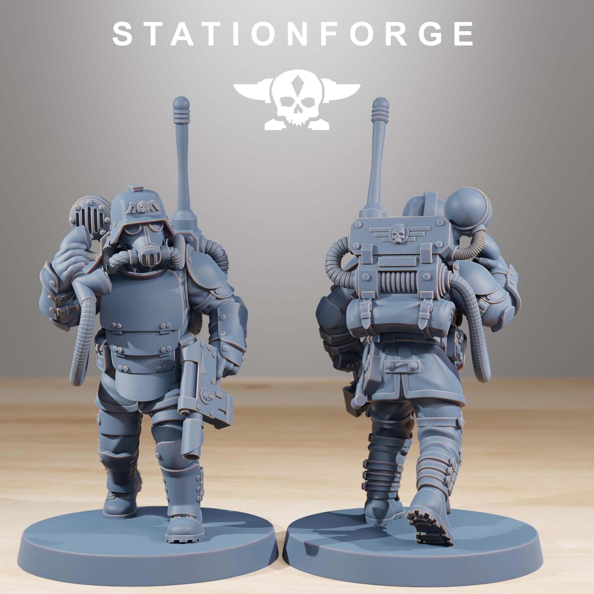 Grimguard Ironclads from StationForge/10 Wargame Miniatures +Gratis Bases