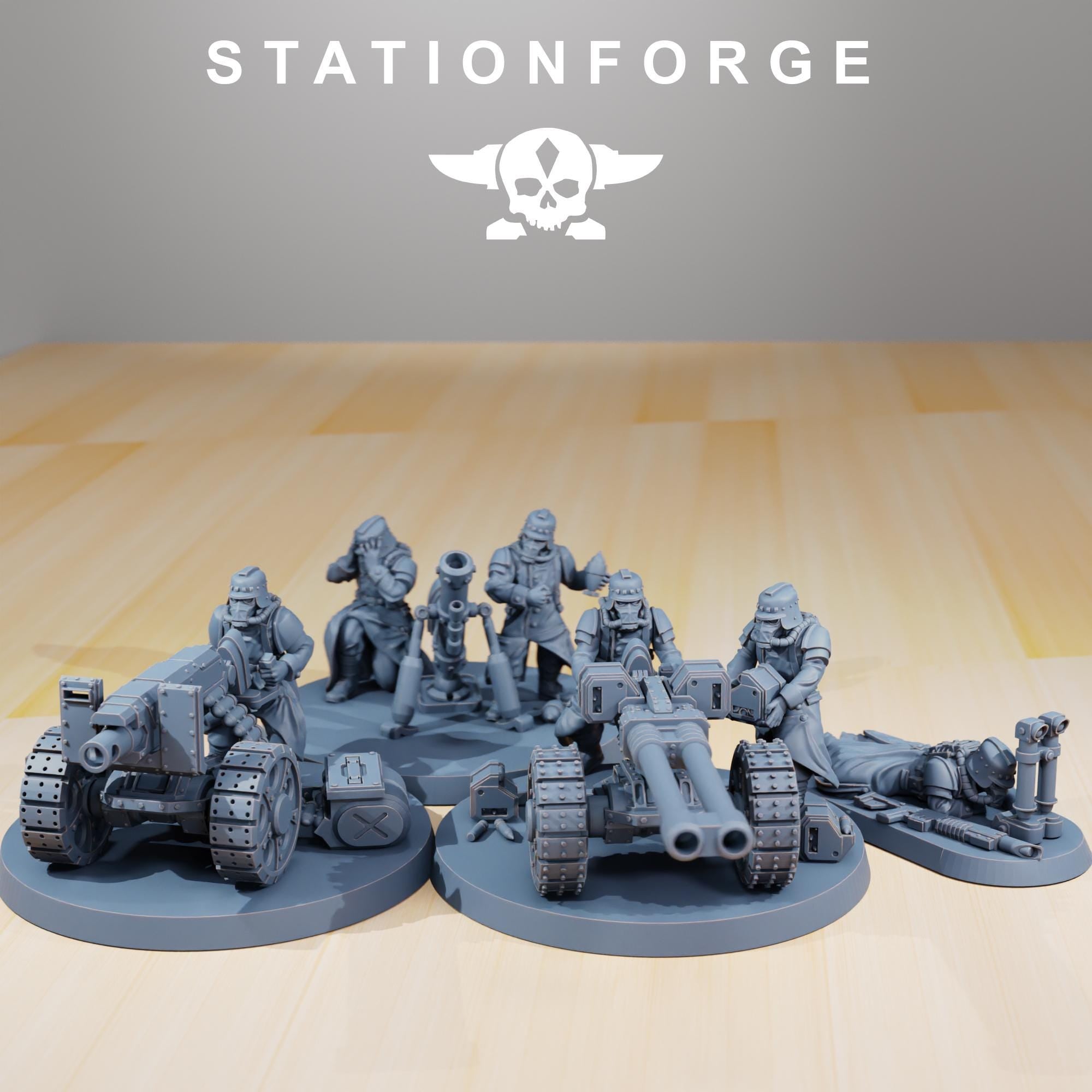 GrimGuard - Decimators from StationForge/full set Wargame Miniatures +Gratis Bases