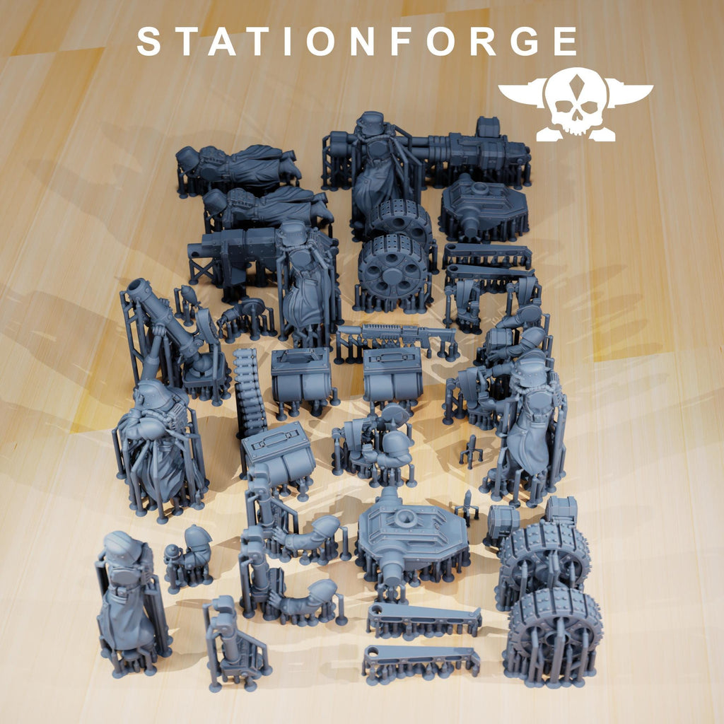 GrimGuard - Decimators from StationForge/full set Wargame Miniatures +Gratis Bases