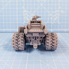 Wasteland Race Cart - Roxanne w/ Outcast Drivers full Set from PrintMinis/ Wargame, Tabletop Miniatur+ Base