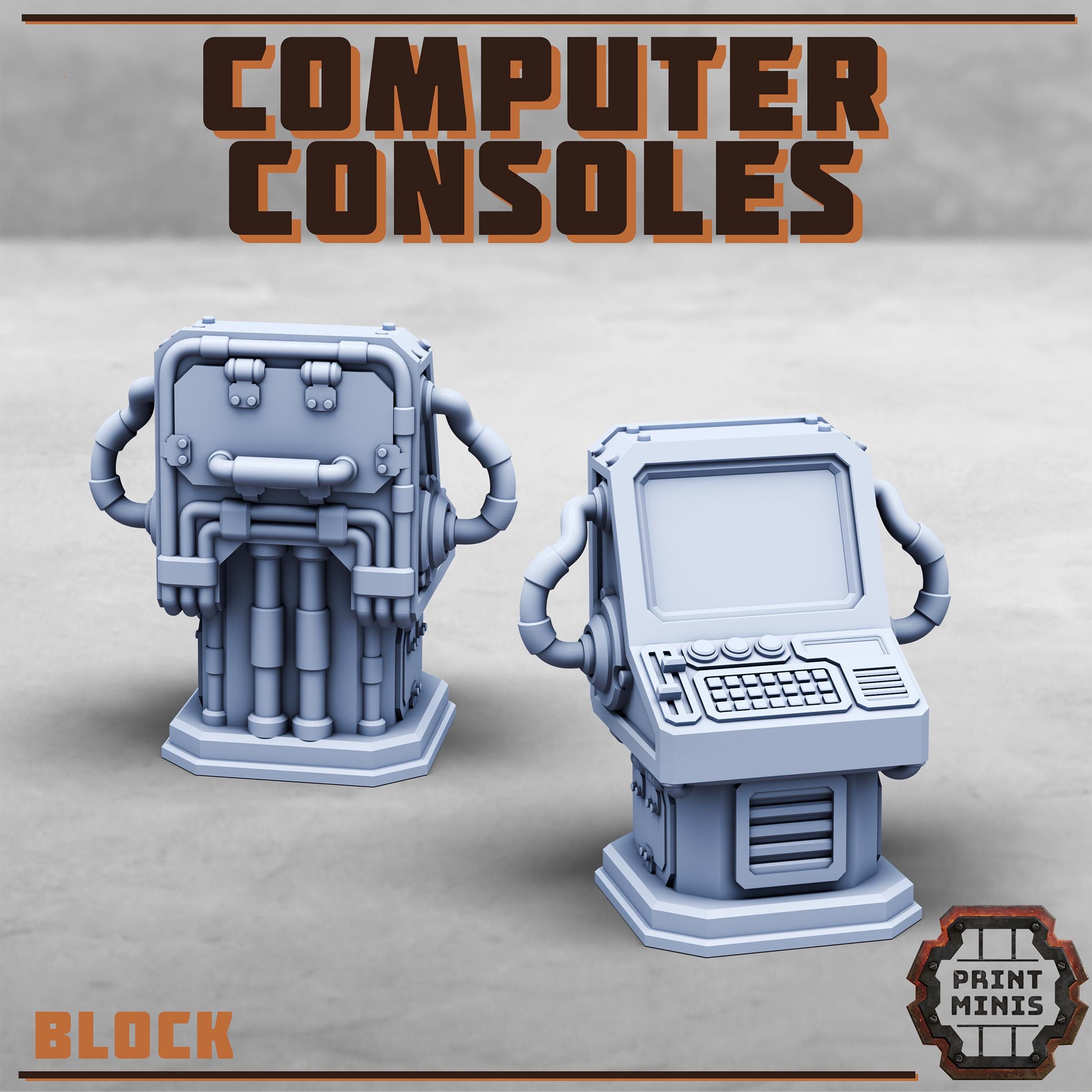 Computer Consoles from PrintMinis/ Wargame, Tabletop Miniatures