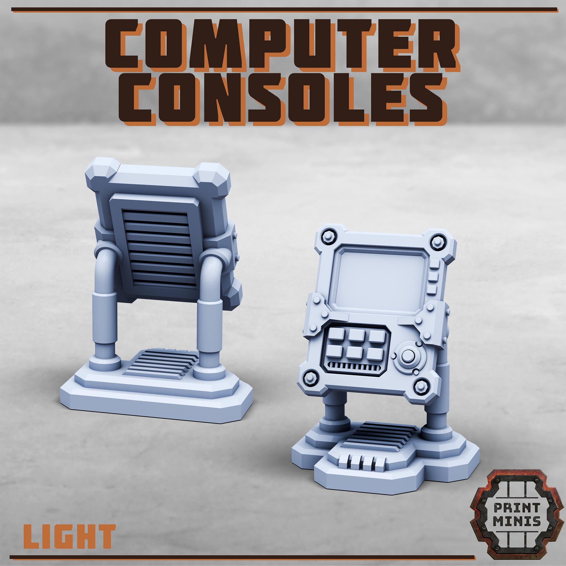 Computer Consoles from PrintMinis/ Wargame, Tabletop Miniatures