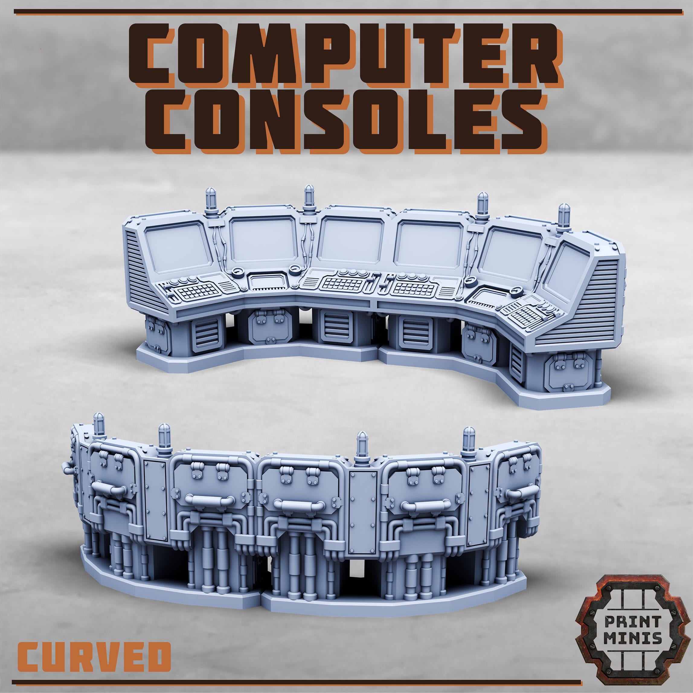 Computer Consoles from PrintMinis/ Wargame, Tabletop Miniatures