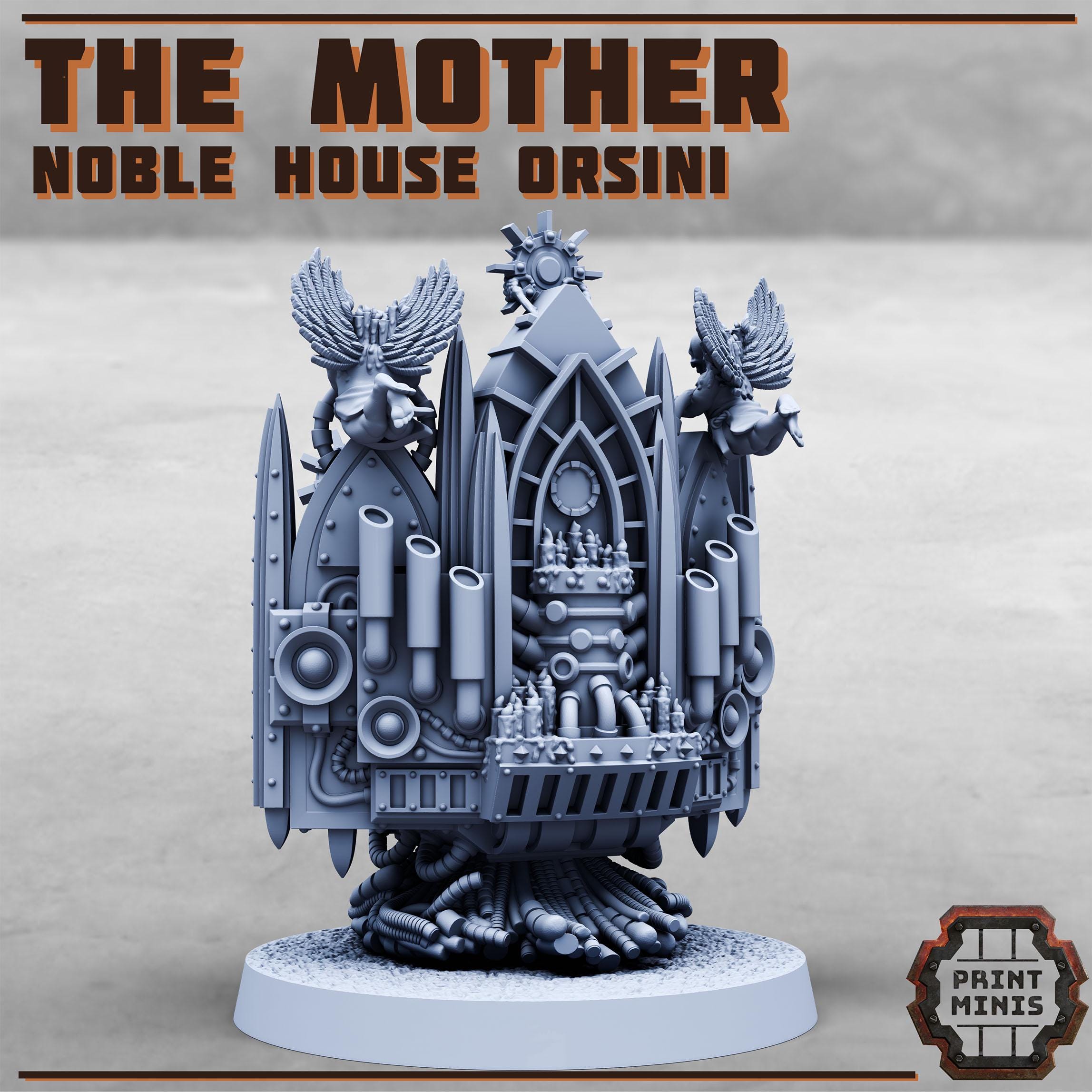 The Mother - Noble House Osini from PrintMinis/ Wargame, Tabletop Miniatur+ Base