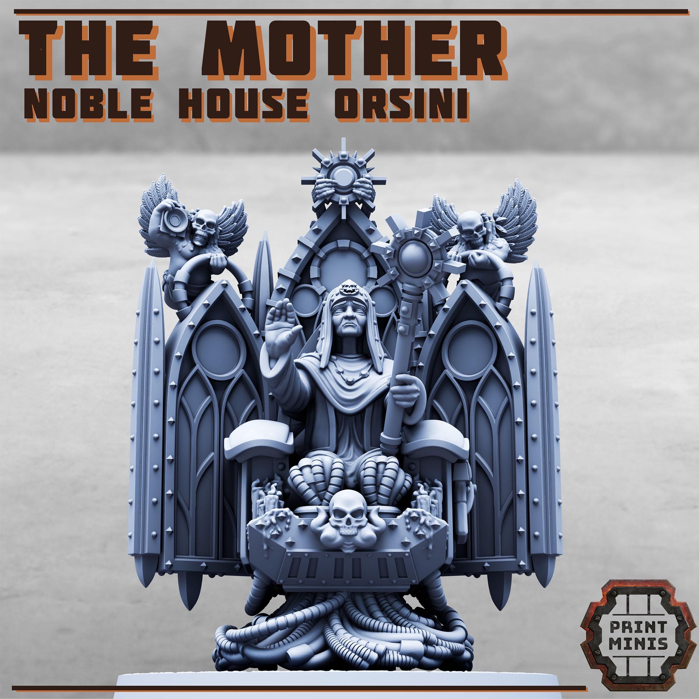 The Mother - Noble House Osini from PrintMinis/ Wargame, Tabletop Miniatur+ Base