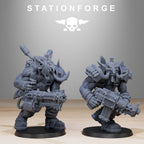 Orkaz Trolls from StationForge/10 Miniatures +Gratis Bases