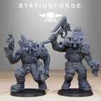 Orkaz Trolls from StationForge/10 Miniatures +Gratis Bases